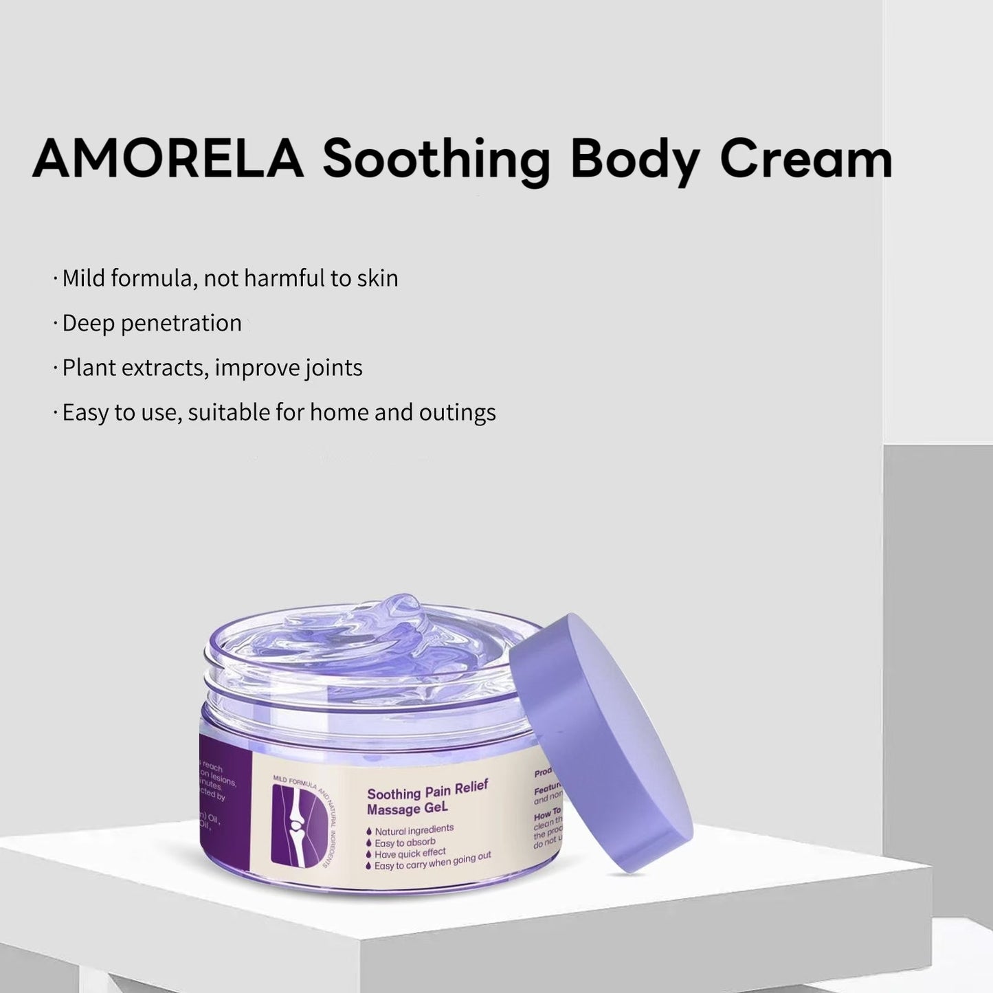 AMORELA Soothing Body Cream | (Athletes/Sensitive Skin)