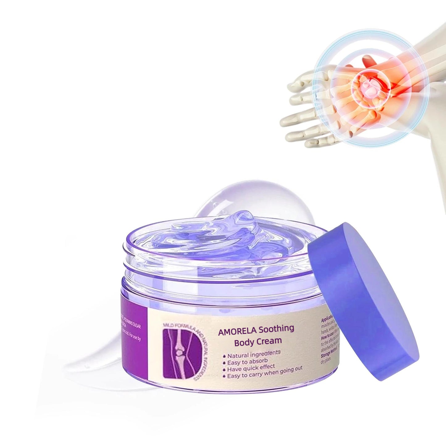 AMORELA Soothing Body Cream | (Athletes/Sensitive Skin)