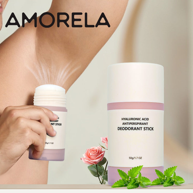 AMORELA Women’s Antiperspirant Stick(Misty Garden) | 48H Invisible Protection Oil-Control + Hyaluronic Acid