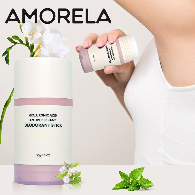 AMORELA Women’s Antiperspirant Stick(Misty Garden) | 48H Invisible Protection Oil-Control + Hyaluronic Acid