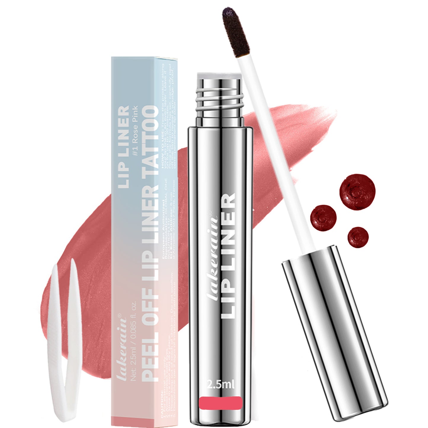 Peel Off Lip Liner, Transfer-proof, Waterproof, Long Lasting Lip Stain