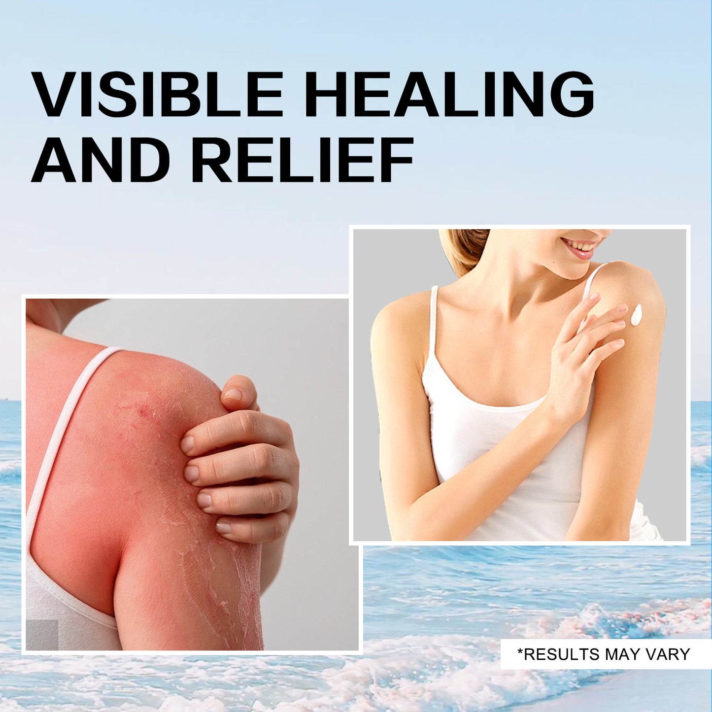 AMORELA Natural Soothing Cream with Sea Moss & Oats - Eczema & Psoriasis Relief - Ocean Minerals - for Sensitive Skin