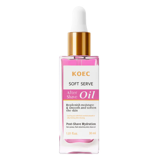 Hydrating After Shave Oil for Men | Sweet Donut & Fresh Strawberry Scented | Ultra-Lightweight Post-Shave Recovery with Soothing Vitamin E | Smooth Skin, Reduce Razor Burn (Sensitive Skin Friendly)